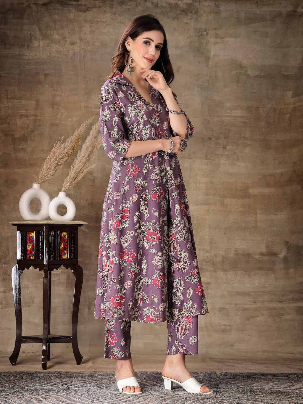 Stylum WomenS Floral Printed Rayon Co-Ord Set