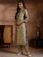 Libas WomenS Pure Silk Kurta Set (487280R