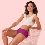 Enamor Innovations Invisi, All Day Comfort, Mid Waist Boyshorts Panty for Women - No Visible Panty Lines, Breathable, Sweat Wick