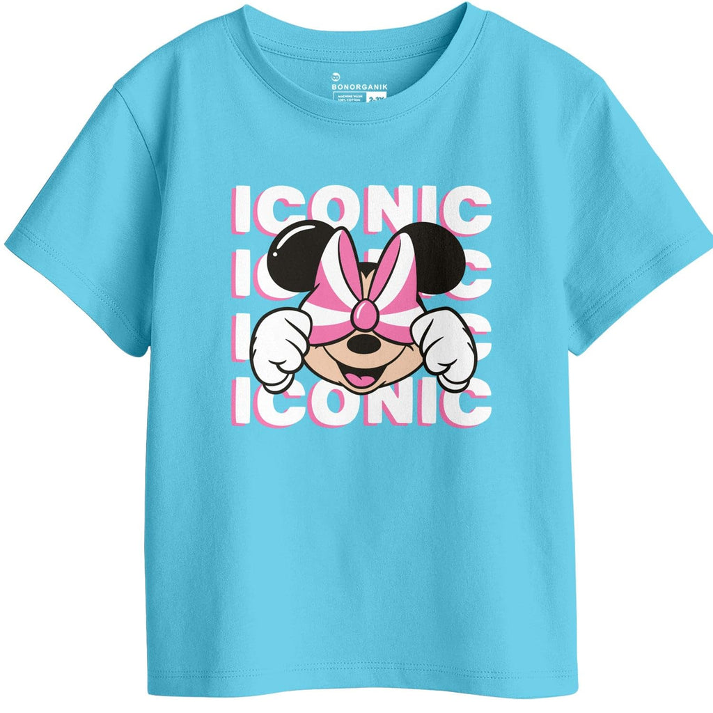 Bon Organik Girls Regular Fit T-Shirt (BON11436_Multi