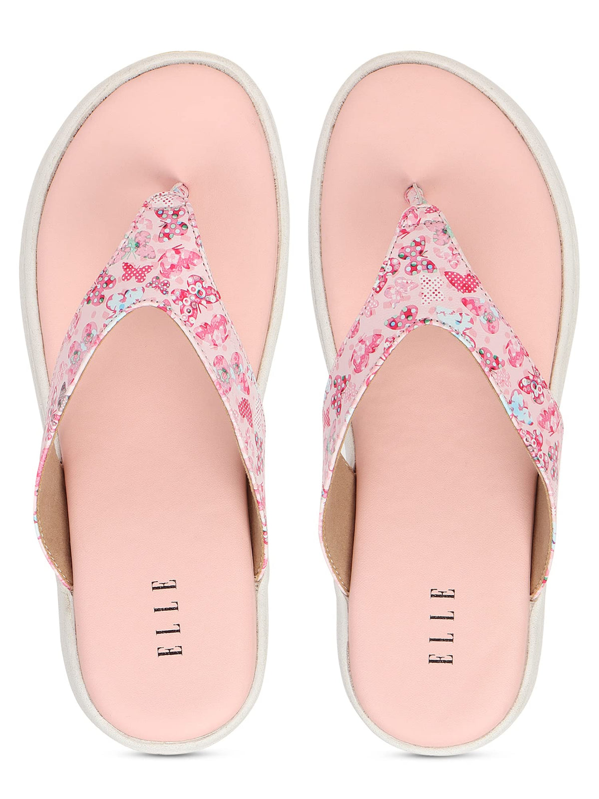 ELLE Womens Pink FlipFlops 7