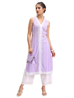 Ketch WomenS Polyester Blend Regular Kurta (Khku000494_Purple