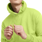 Hanes Men's Pullover EcoSmart Hooded Sweatshirt, safety green, 3XL