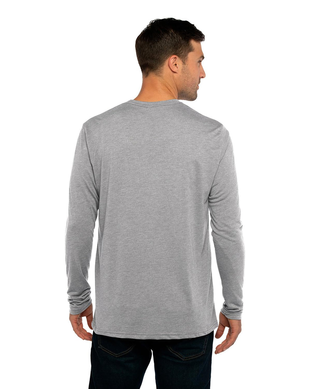 Mens Triblend Long-Sleeve crew - PREMIUM HEATHER - XS(D0102H7N582)