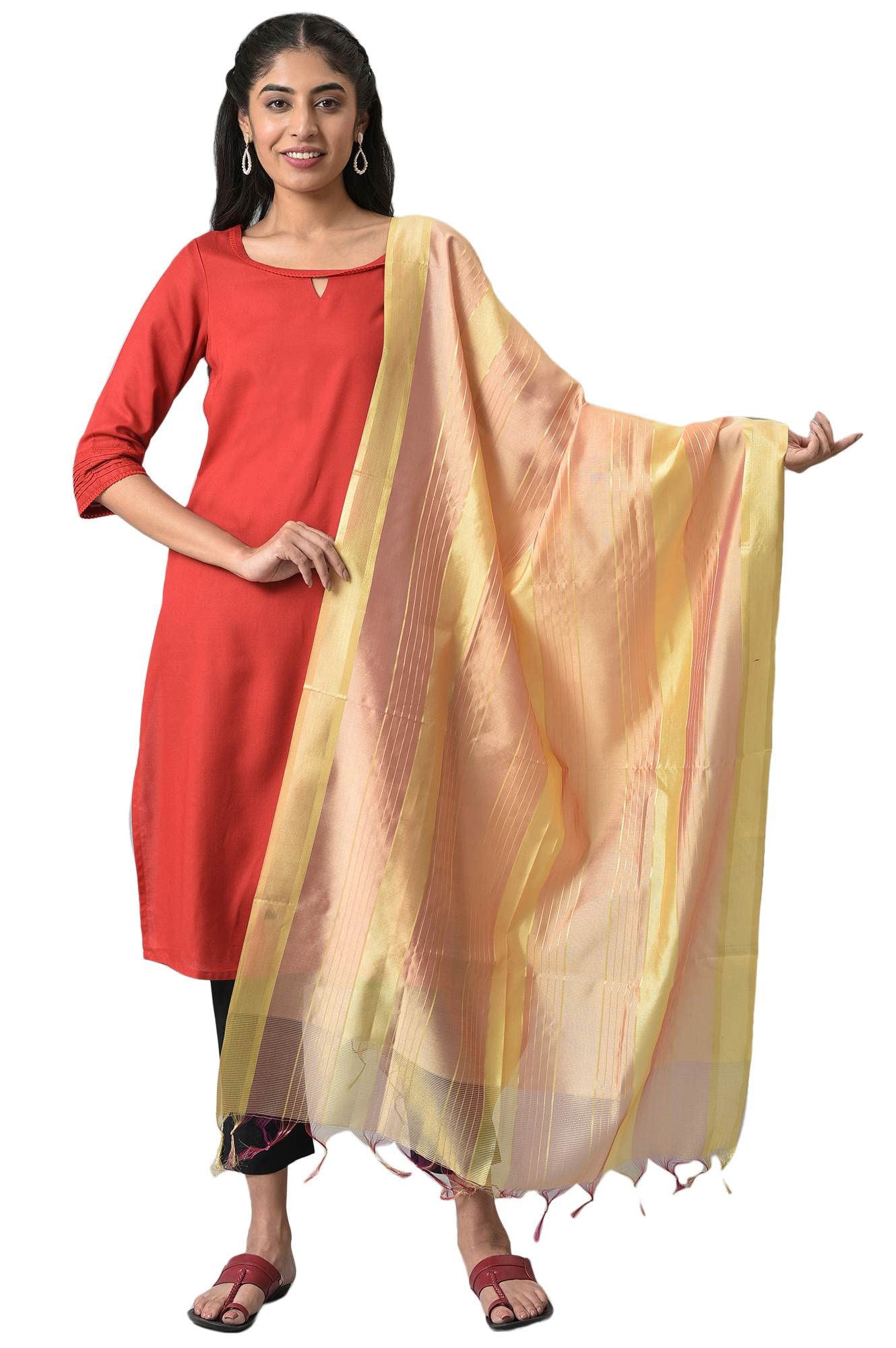 Multi Coloured Banarasi Dupatta