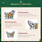 VOROCO Butterfly Charm for Bracelet 925 Sterling Silver Animal Series Bead Charm for Bracelet Necklace Christmas Jewelry Gifts f