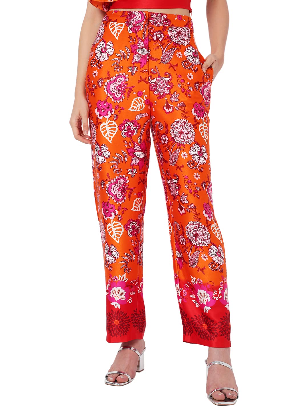 Vero Moda Straight Fit Pants (277740701_Harvest Pumpkin_Xs)