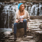 Parquet Solid Color French Wool Beret. Classic French, Casual and Chic Lightweight Turquoise