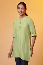 Aurelia WomenS Cotton Regular Kurti (24Fea30432_Green