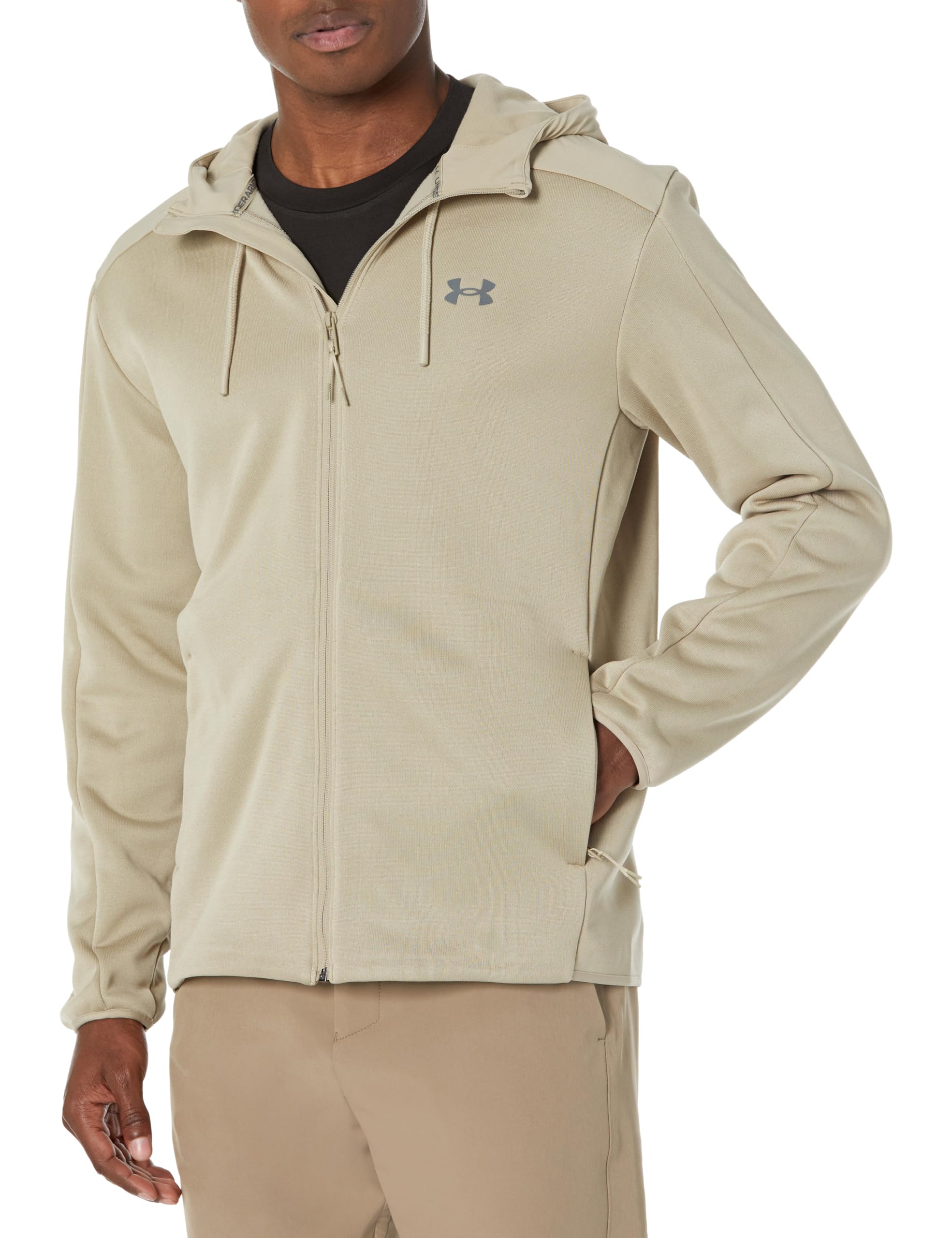 Under Armour Men's Essential Swacket, (299) City Khaki / / Pitch Gray, Large