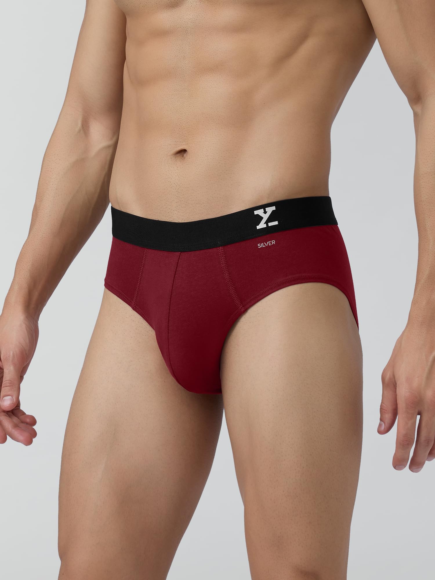 XYXX Mens Aero Silver Cotton Underwear for Men, Anti-Odour Silver Tech, Lasting Freshness, Moisture Absorbent Pack of 3 (XXL; Bl