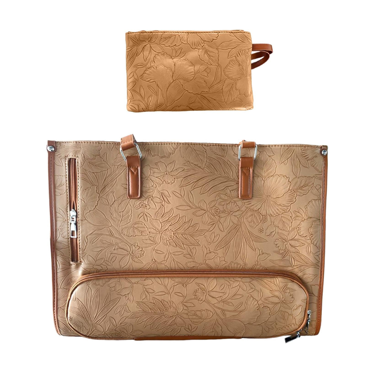 Enakshi Laptop Tote Bag With Insulated Lunch Compartment Lunch Box For Picnic Travel|Clothing, Shoes & Accessories | Womens Hand 42.61