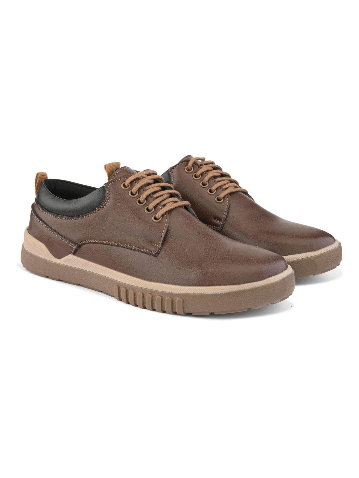 STANPHORD Mens StreetNova Casual Sneaker 8_UK (TPSI 5040) Brown 8