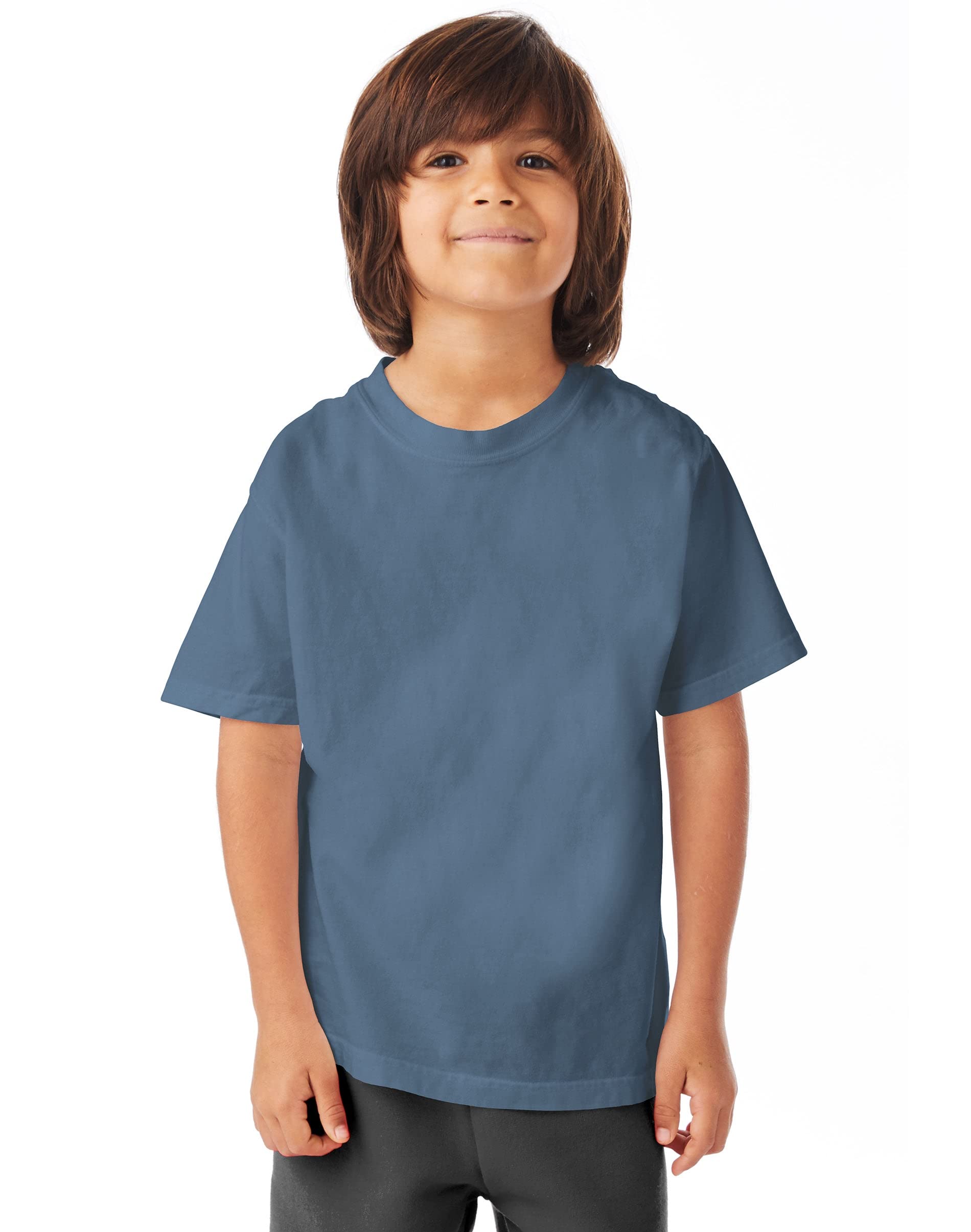 Youth garment-Dyed T-Shirt - BLAcK - XS(D0102H7DXB8)