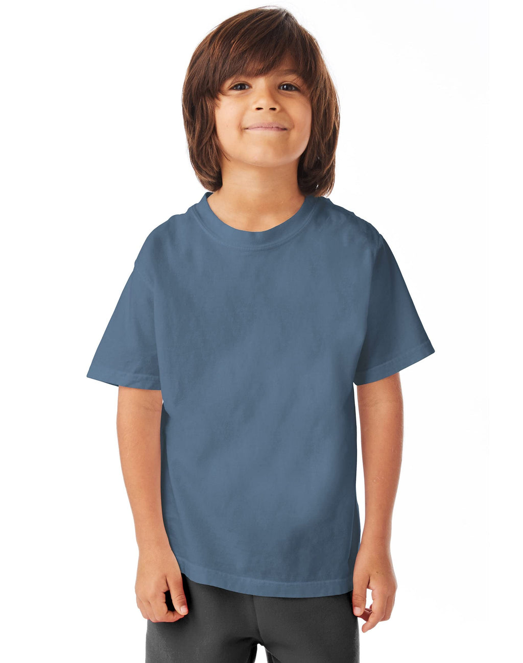 Youth garment-Dyed T-Shirt - BLAcK - XS(D0102H7DX16)