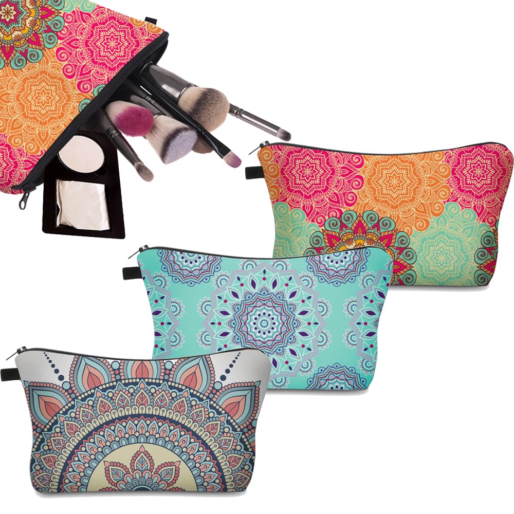 Deanfun Makeup Bag, 3pcs/set Super Funny 3D Printing Women Cosmetic Bag Multifunction Pencil Holder