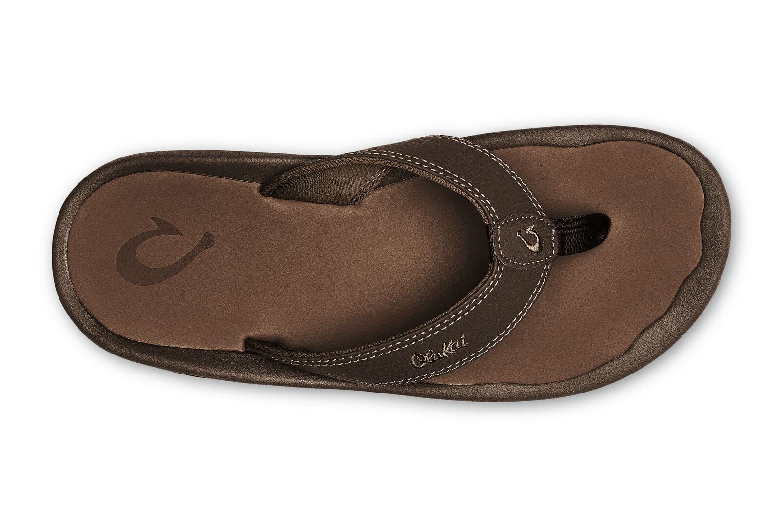 OLUKAI Ohana Men's Beach Sandals, Water Resistant Flip Flops, Arch Support & Comfort Fit, Lightweight & Durable, Enhanced Grip &