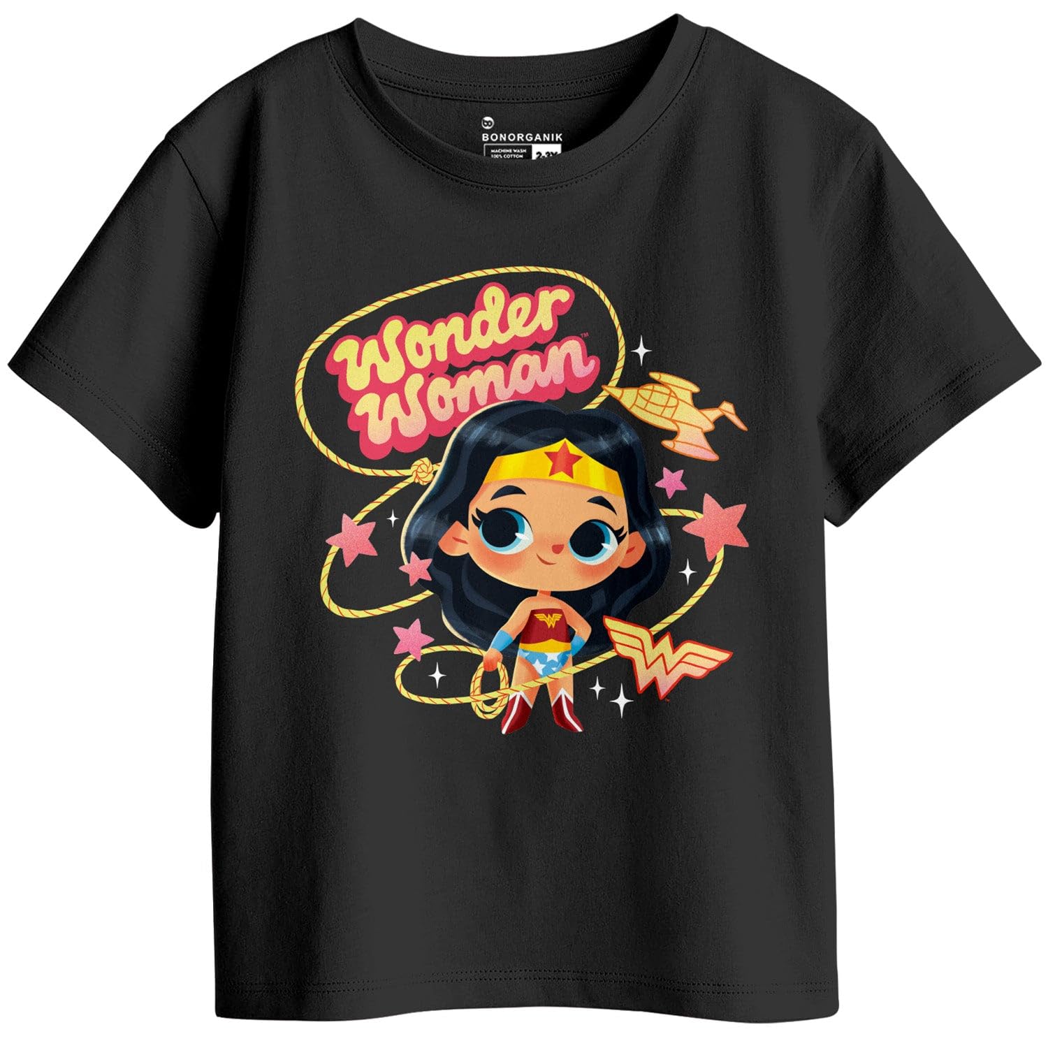 Bon Organik Girls Regular Fit T-Shirt (BON11433_Multi