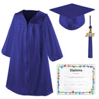Class Act Graduation Shiny Kindergarten Preschool Graduation Cap and Gown with Matching Tassel and Diploma Certificate, Kelly Gr