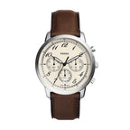 Fossil Neutra Chronograph Leather Strap Cream Dial Quartz FS6022 Mens Watch
