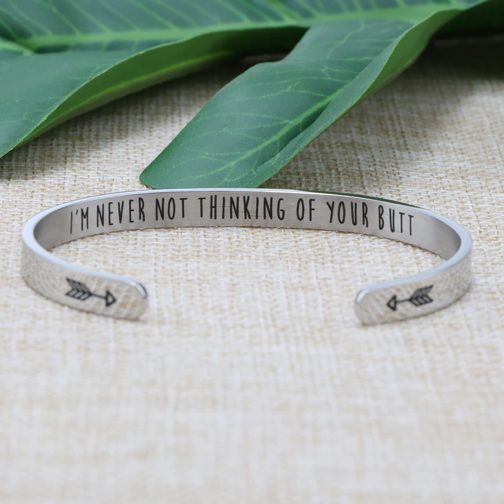 JoycuFF Anniversary Wedding Gifts for Wife Girlfriend Unique Birthday Christmas Gift for Her Cuff Bracelets Jewelry Engraved I '