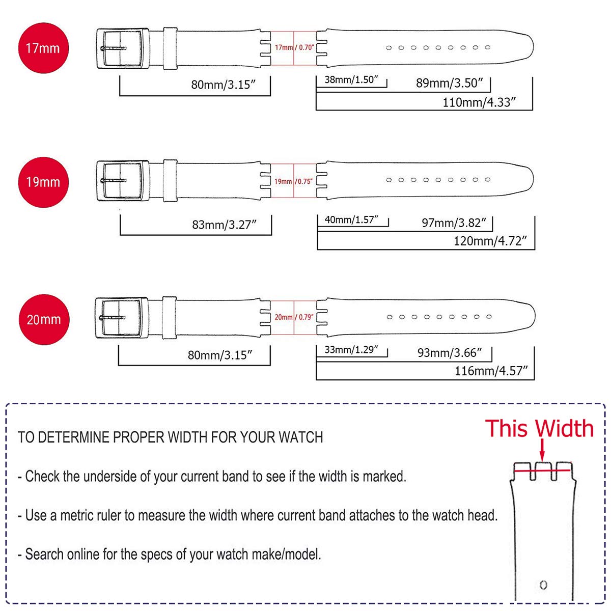Green Olive Wasserdichtes Uhrenarmband aus Silikon-Gummi, 17mm