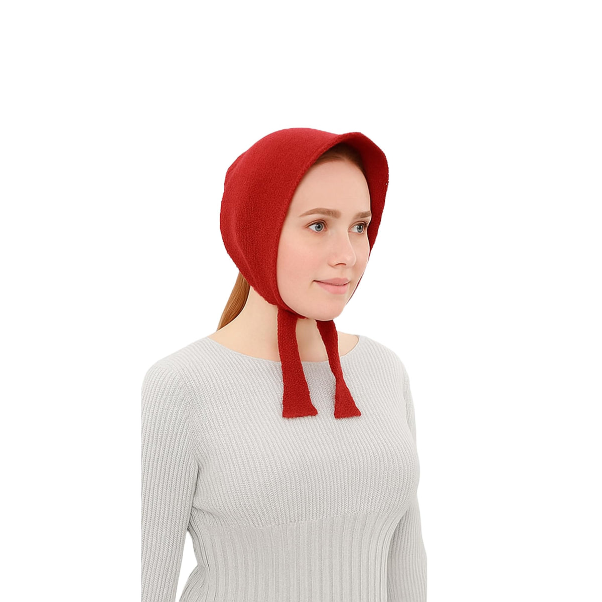 WomenS Winter Wear Woolen Plain Maternity Muffler For Head And Ear Cover Scarfs (1 Pcs, Red) (Size 22 * 9 Inches) 2-29