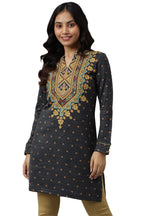 Aurelia Women'S Acrylic Regular Kurti (22Noa13703-505633_Grey