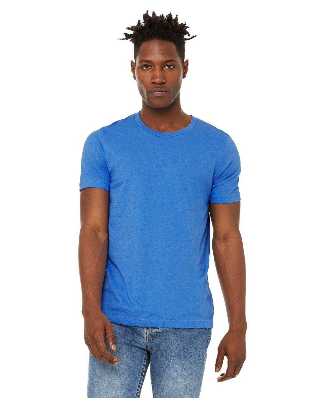 Unisex Sueded T-Shirt - HEATHER RED - XS(D0102H7KPSX)