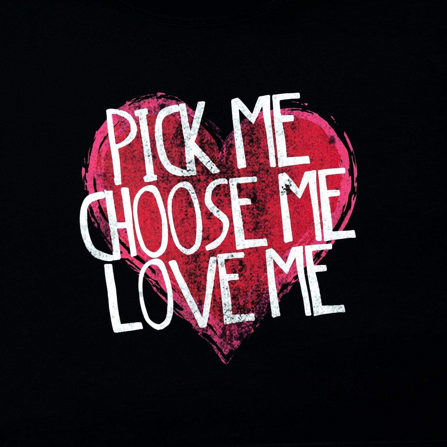 Greys Anatomy Pick Me Women's Black Crop Top - Small