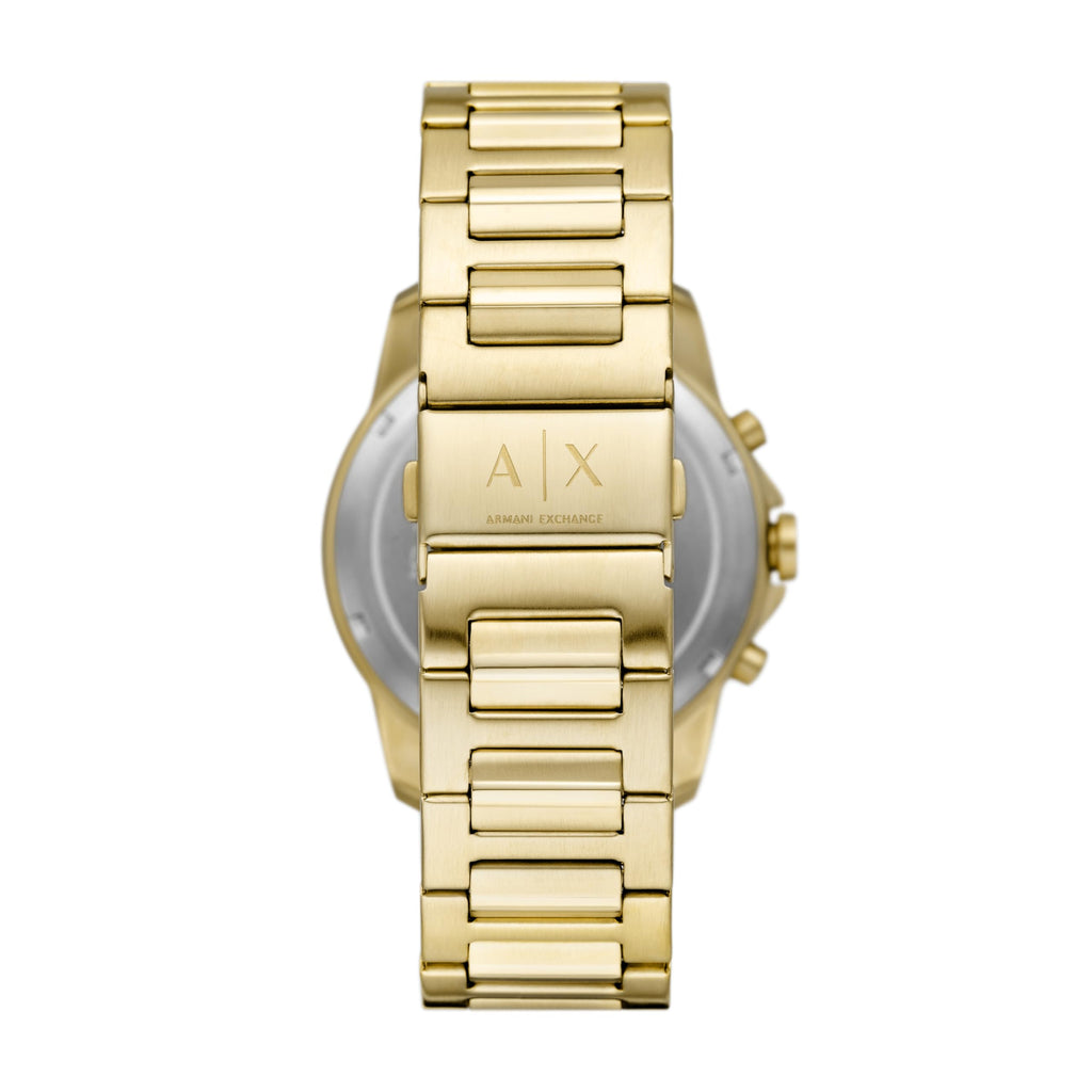 A|X Armani Exchange Men's Chronograph Gold-Tone Stainless Steel Bracelet Watch (Model: AX1746)