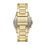 A|X Armani Exchange Men's Chronograph Gold-Tone Stainless Steel Bracelet Watch (Model: AX1746)