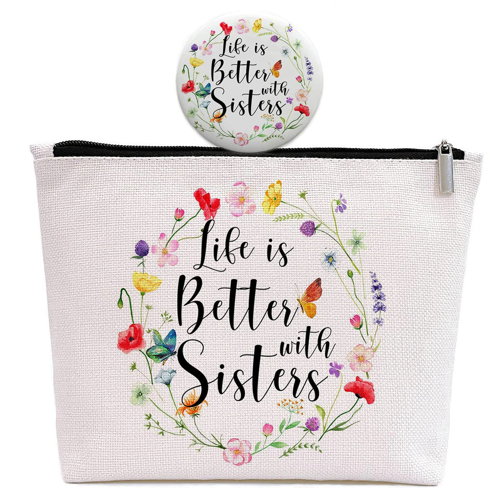 GevGuxLuo Sister Gifts from Sisters -Sister Birthday Gifts -Christmas Gift for Sister In Law Big/Little Sister -Sisters Makeup B