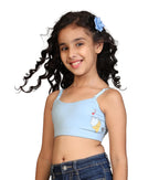 Kyda Kids Girls Antibacterial Printed Cotton Non Padded, Beginners Bra For Girls
