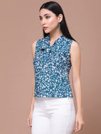 OOMPH! Sleeveless Tops for Women, Green - mt471