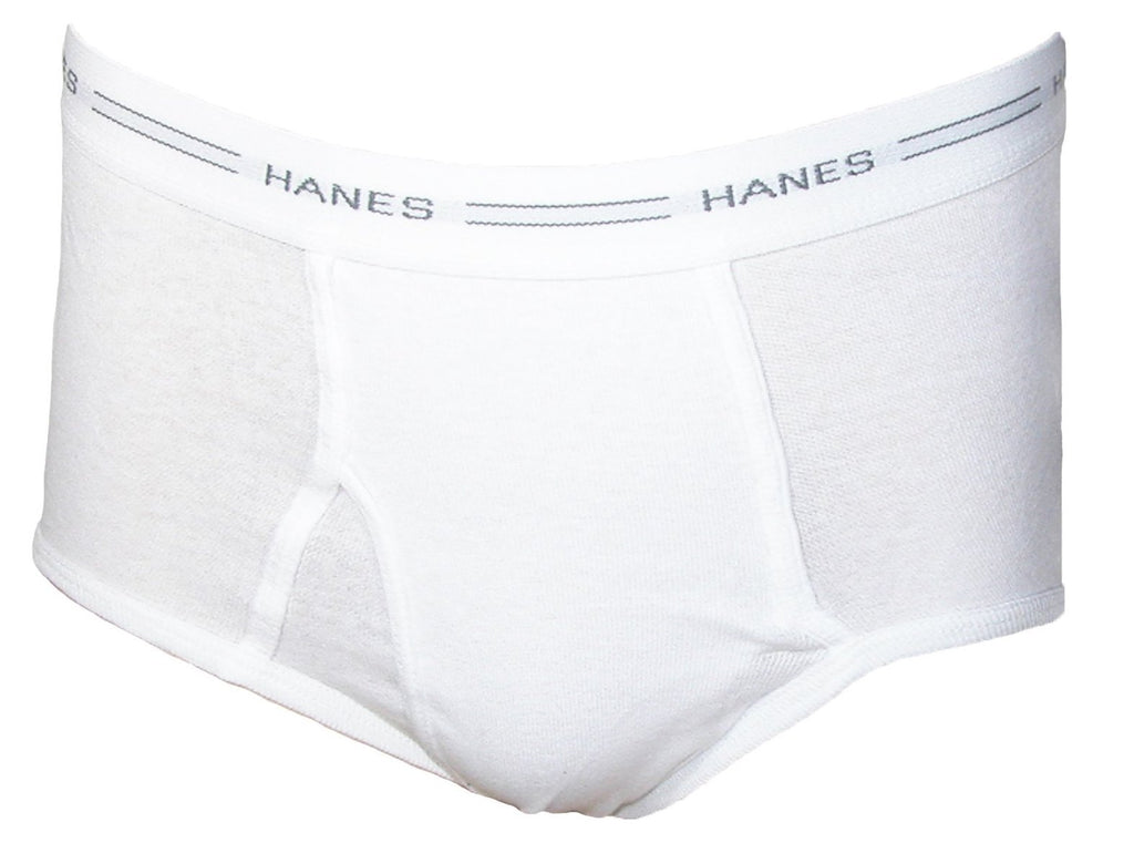 Hanes Men's Cotton White Briefs with Comfort Flex Waistband (Pack of 6)