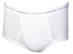 Hanes Men's Cotton White Briefs with Comfort Flex Waistband (Pack of 6)