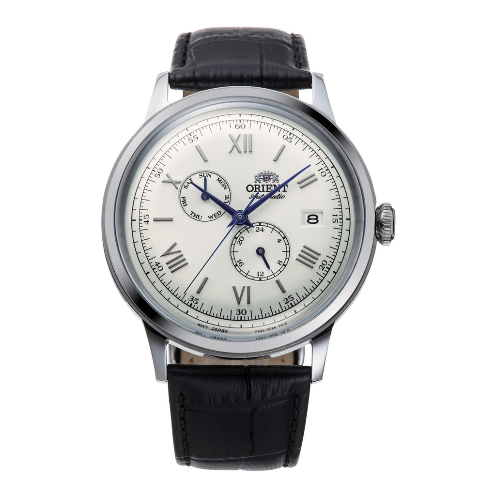Orient Bambino Version 8 Classic Leather Strap White Dial Automatic RA-AK0701S10B RA-AK0701S30B Men's Watch