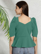 Tee Projekt Solid Stylish Casual Slim Fit Top & Tunic for Women & Girls| Trendy Western Tops for Women Stylish