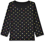 T2F Girls Cotton Printed Regular Fit Full Sleeve T-Shirt(Pack of 5), Assorted, 2-3 Years