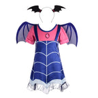 Dressy Daisy Toddler Girls Dress Up Boo-Tiful Halloween Costume Fancy Party Vampire Outfit Set with Headband Wings Size 3T to 4T