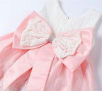 Baby Girls Christmas Pageant Lace Dresses Infant Easter Halloween Wedding Formal Event Dress (Pink01,24M)