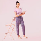 Enamor E048 Tapered Lounge Pants with Drawstring Details with Metal Ends