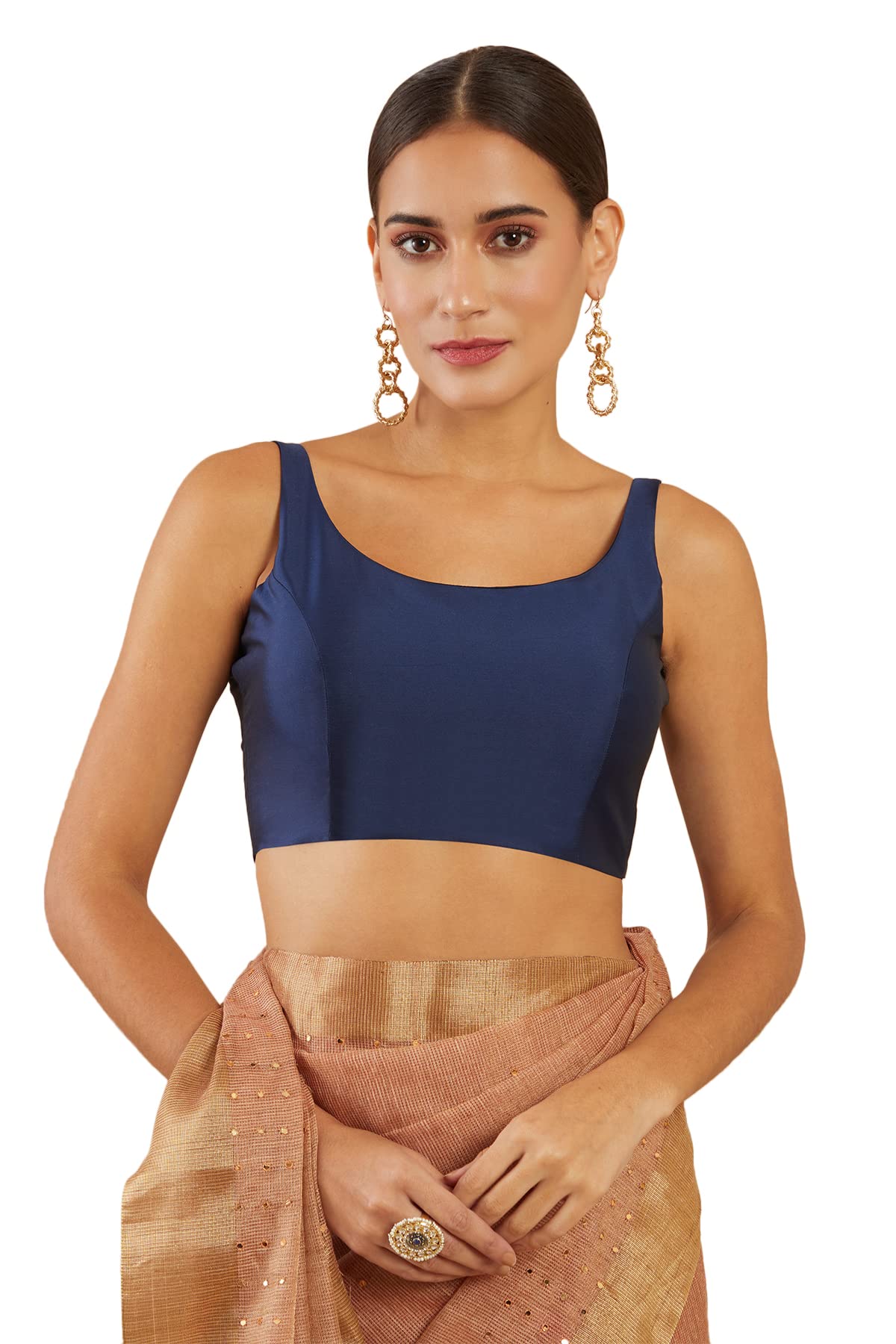 Soch Women Art Silk Sleeveless Regular Blouse