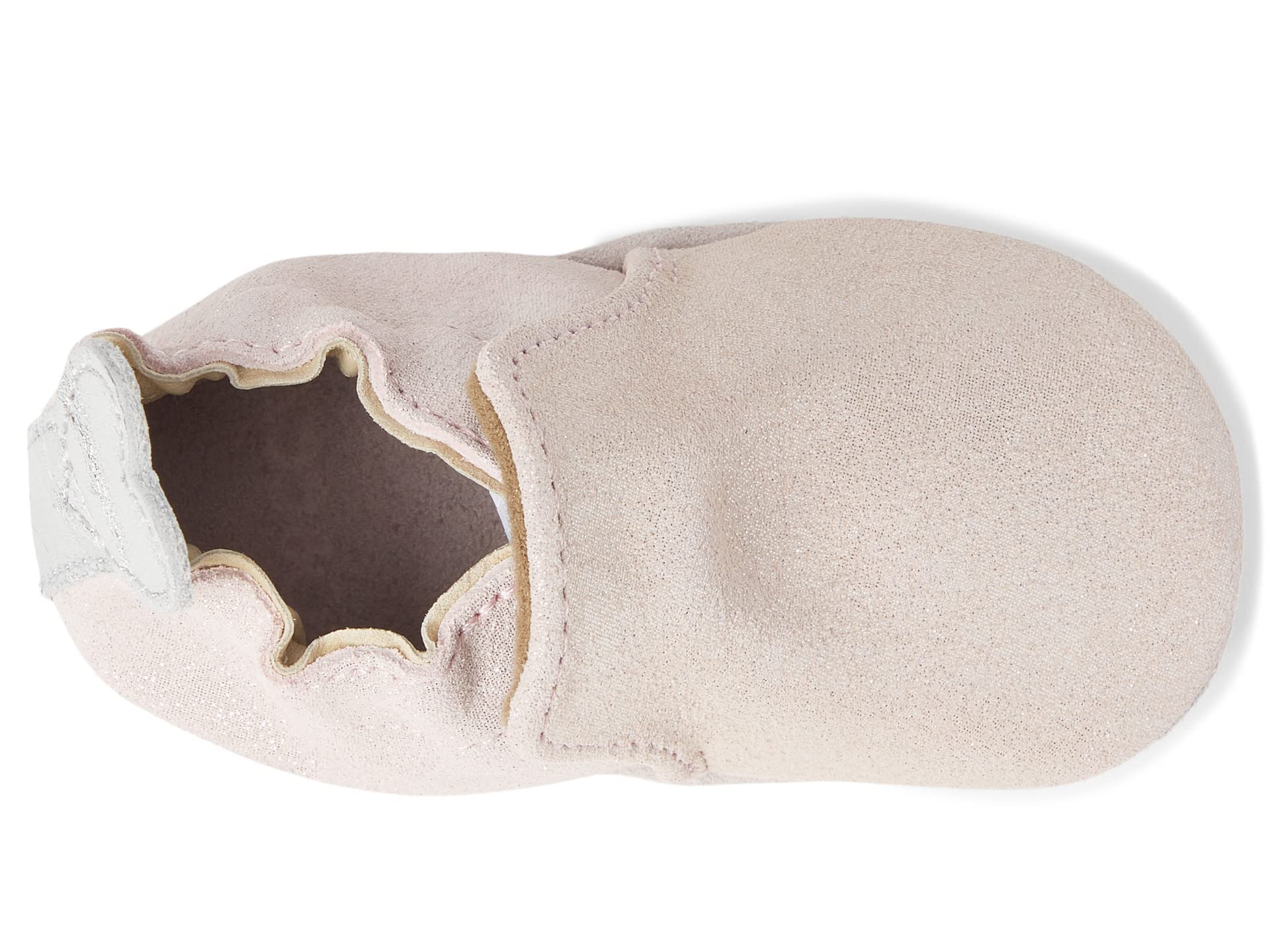 Robeez Pink Light/Pastel Pretty Pearl Soft Soles, Baby Girl Shoes, 18-24 Months Booties