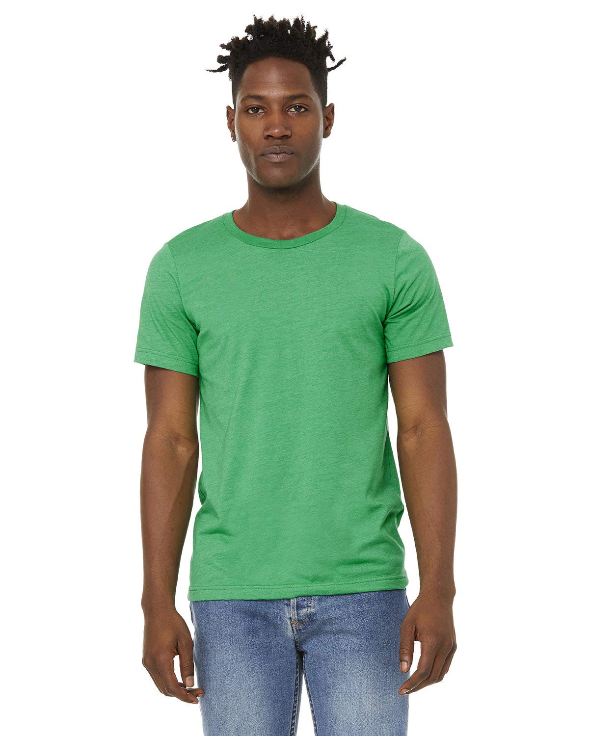 Unisex Sueded T-Shirt - HEATHER RED - XS(D0102H7KEF2)