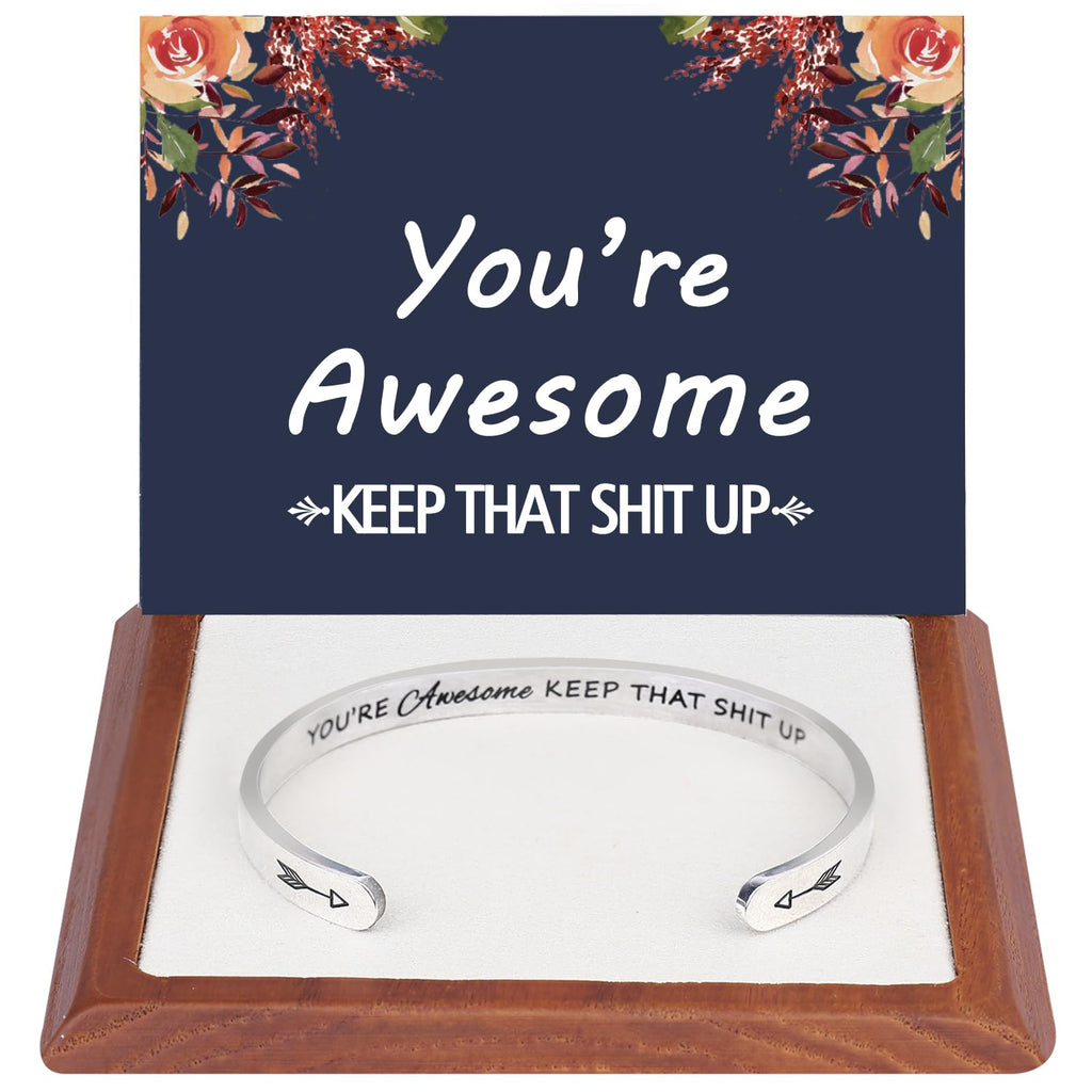 DUMBEN Funny Birthday Gifts for Women Best Friends Female Her BFF Coworker Auntie Fun Unique Thank You Jewelry Christmas Mothers
