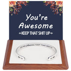 DUMBEN Funny Birthday Gifts for Women Best Friends Female Her BFF Coworker Auntie Fun Unique Thank You Jewelry Christmas Mothers