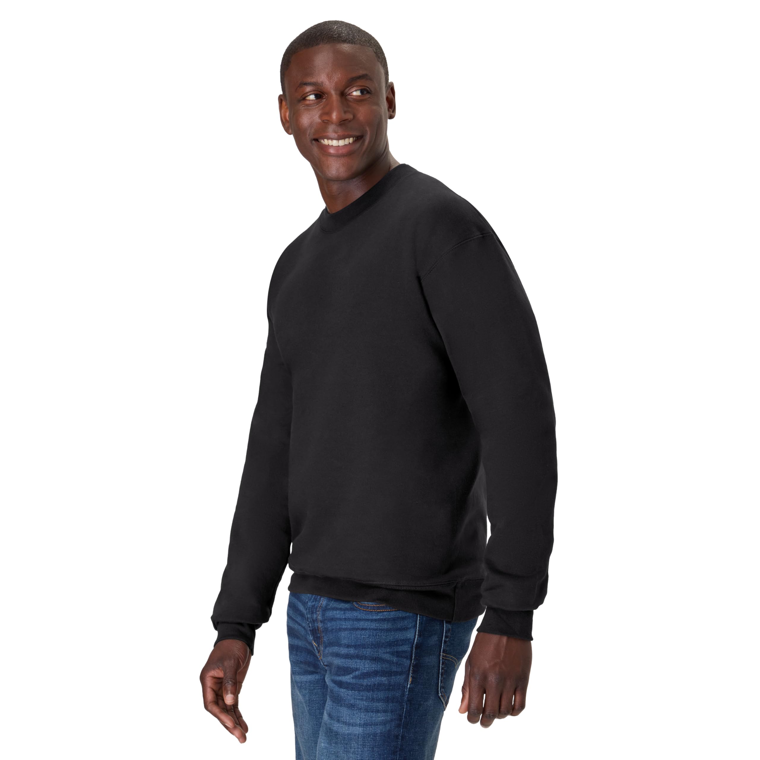 Perfect Sweats crew Sweatshirt - BLAcK - S(D0102H7D29P)