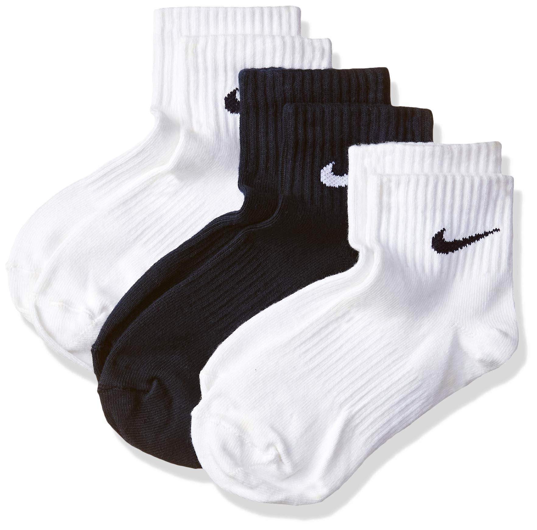 Nike Unisexs New 3ppk Yth Cotton Noncush Qt Calf Socks Pack Of 3 Boys Calf Socks